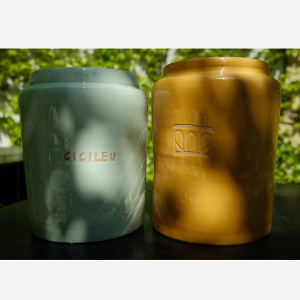 Ceramic Honey Almond Soy Wax Candle