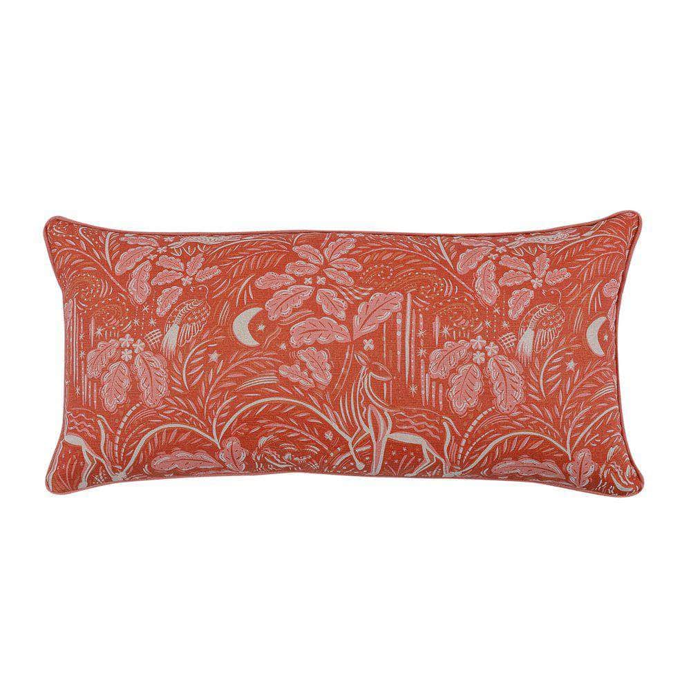 Staffordshire Large Bolster in Rust and Pink