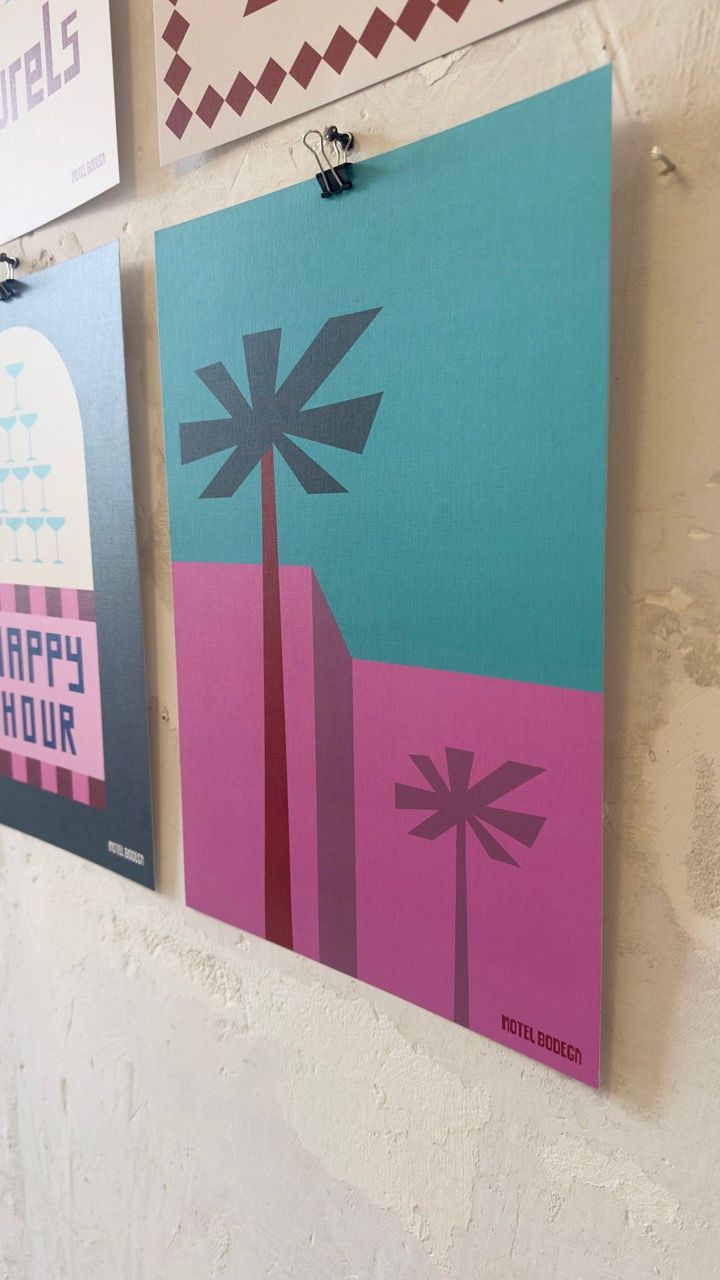 Sunset Palm A3 Print