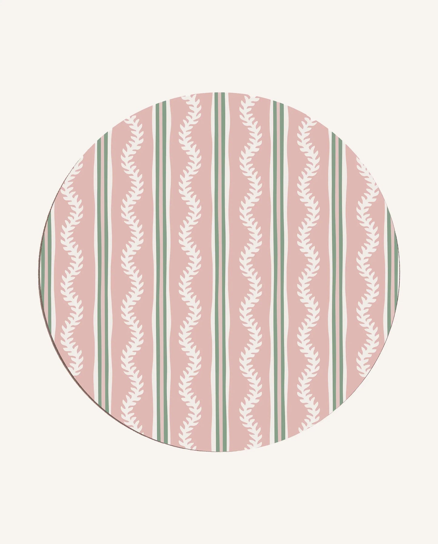 Green & Pink Vines Placemat