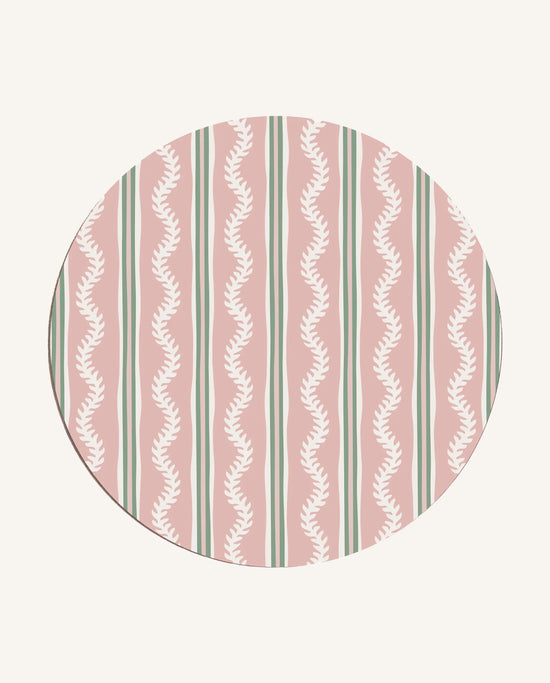 Green & Pink Vines Placemat