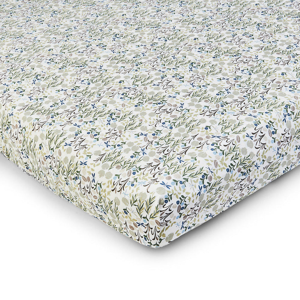 Cotbed Fitted Sheet - Riverbank