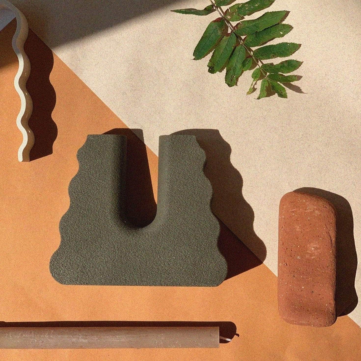 Candles Holder - Tobacco