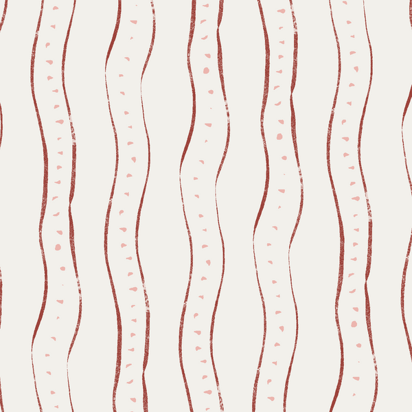 Rayure - Wallpaper - Burgundy
