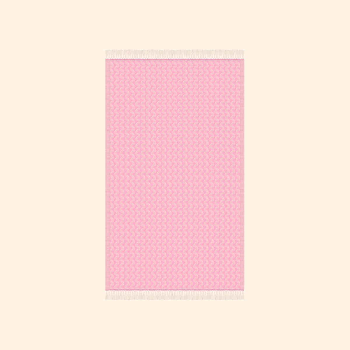 Silent Ripple Pure Cotton Bath & Beach Towel In Baby Pink