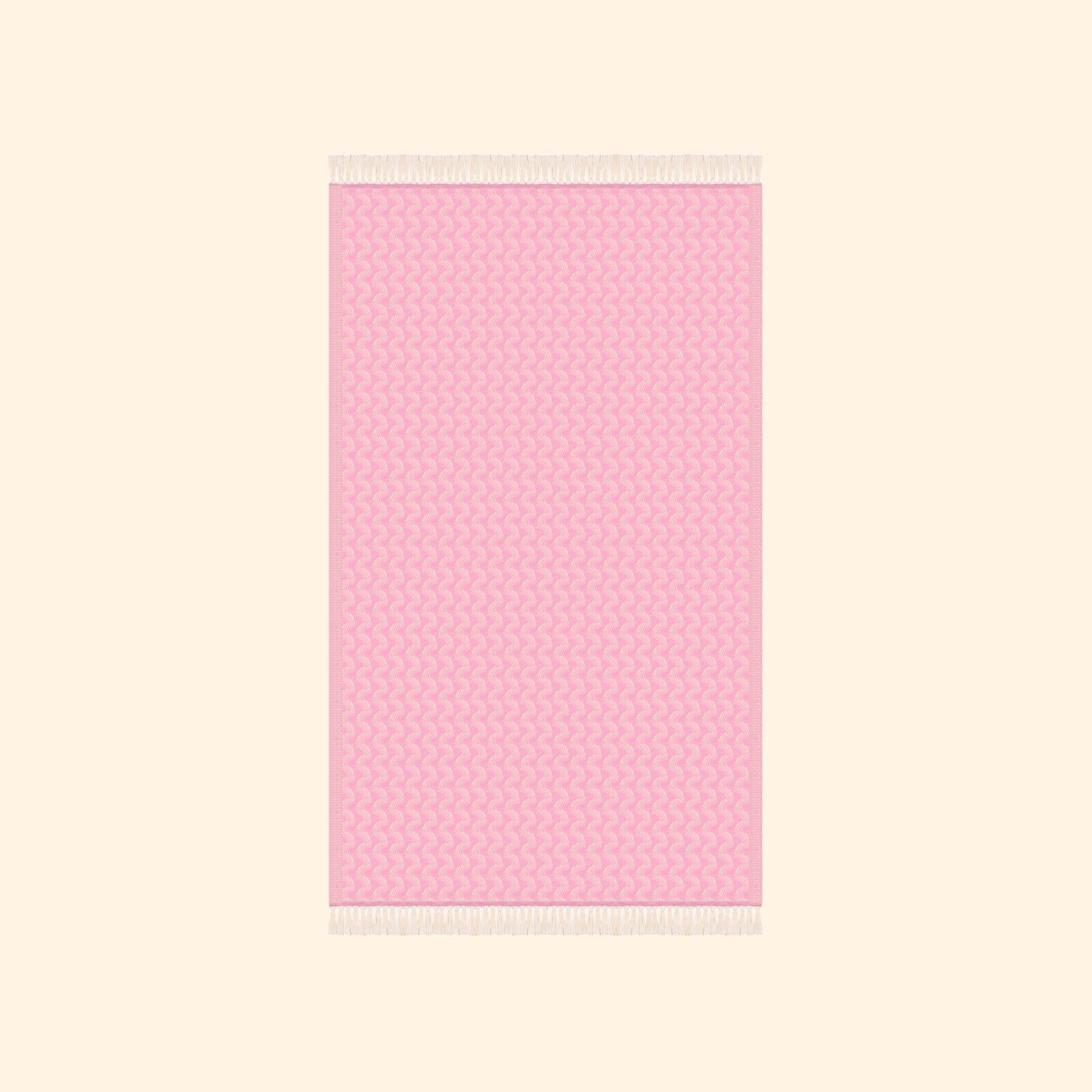 Silent Ripple Pure Cotton Bath & Beach Towel In Baby Pink