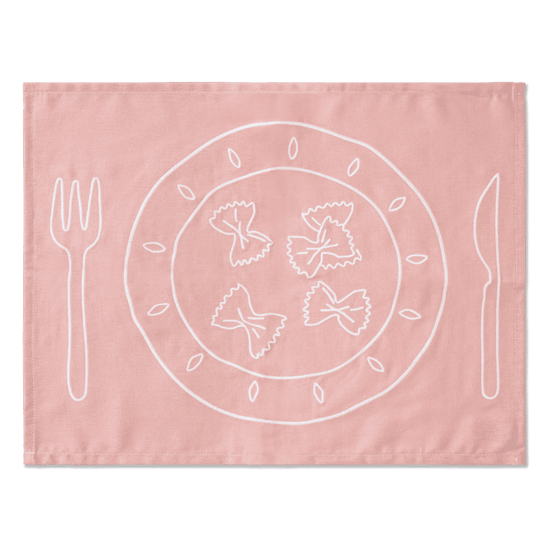 Placemats Embroidered Plates - Set of 2