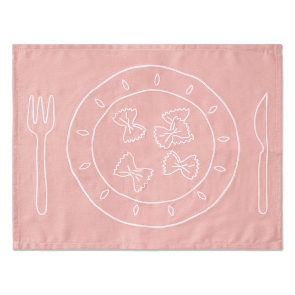 Placemats Embroidered Plates - Set of 2