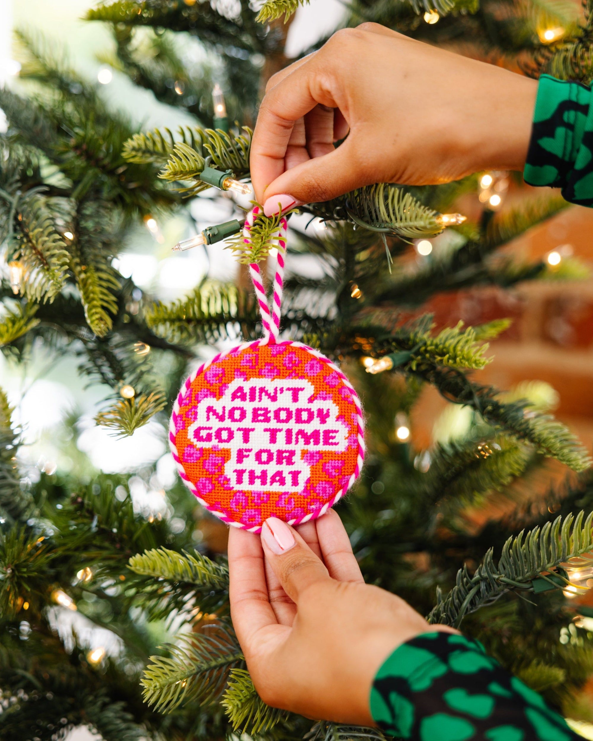 Needlepoint Ornament - Ain't Nobody