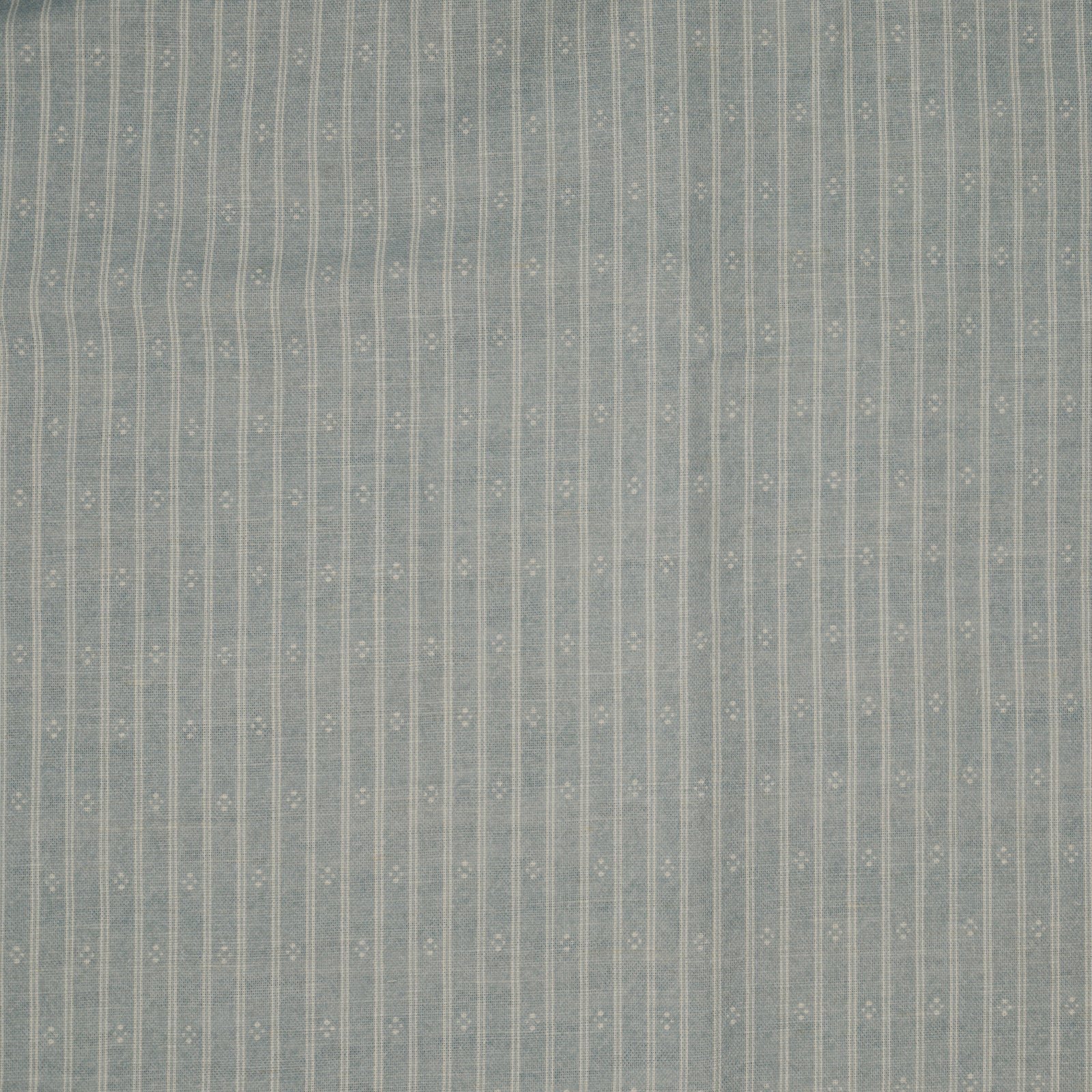 Ticking Stripe Fabric - Bryony Blue