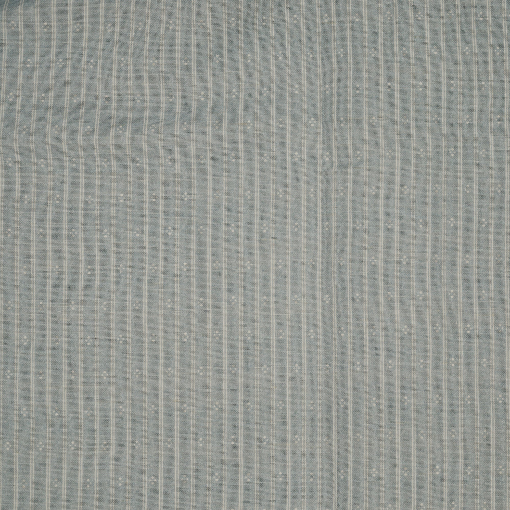 Ticking Stripe Fabric - Bryony Blue