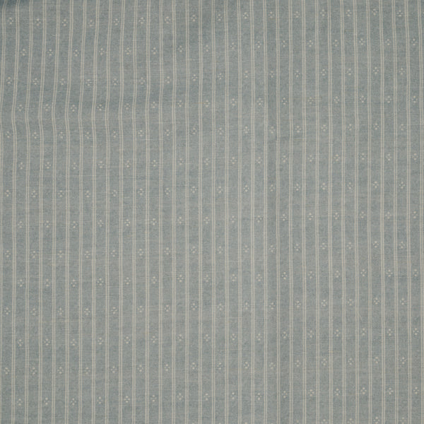 Ticking Stripe Fabric - Bryony Blue