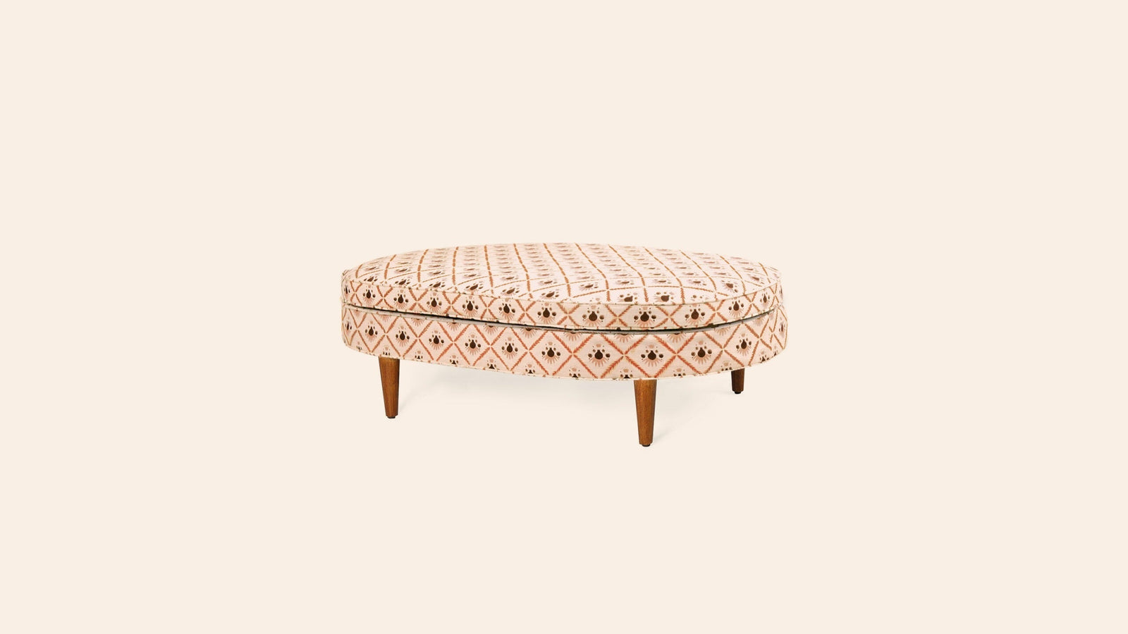 Carlotta Ottoman, Dusky Pink