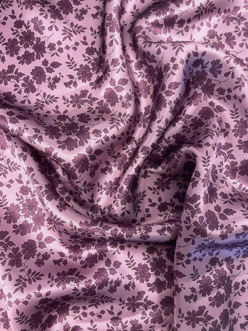 Silk Pillowcase Made With Liberty Fabric Capel Aubergine