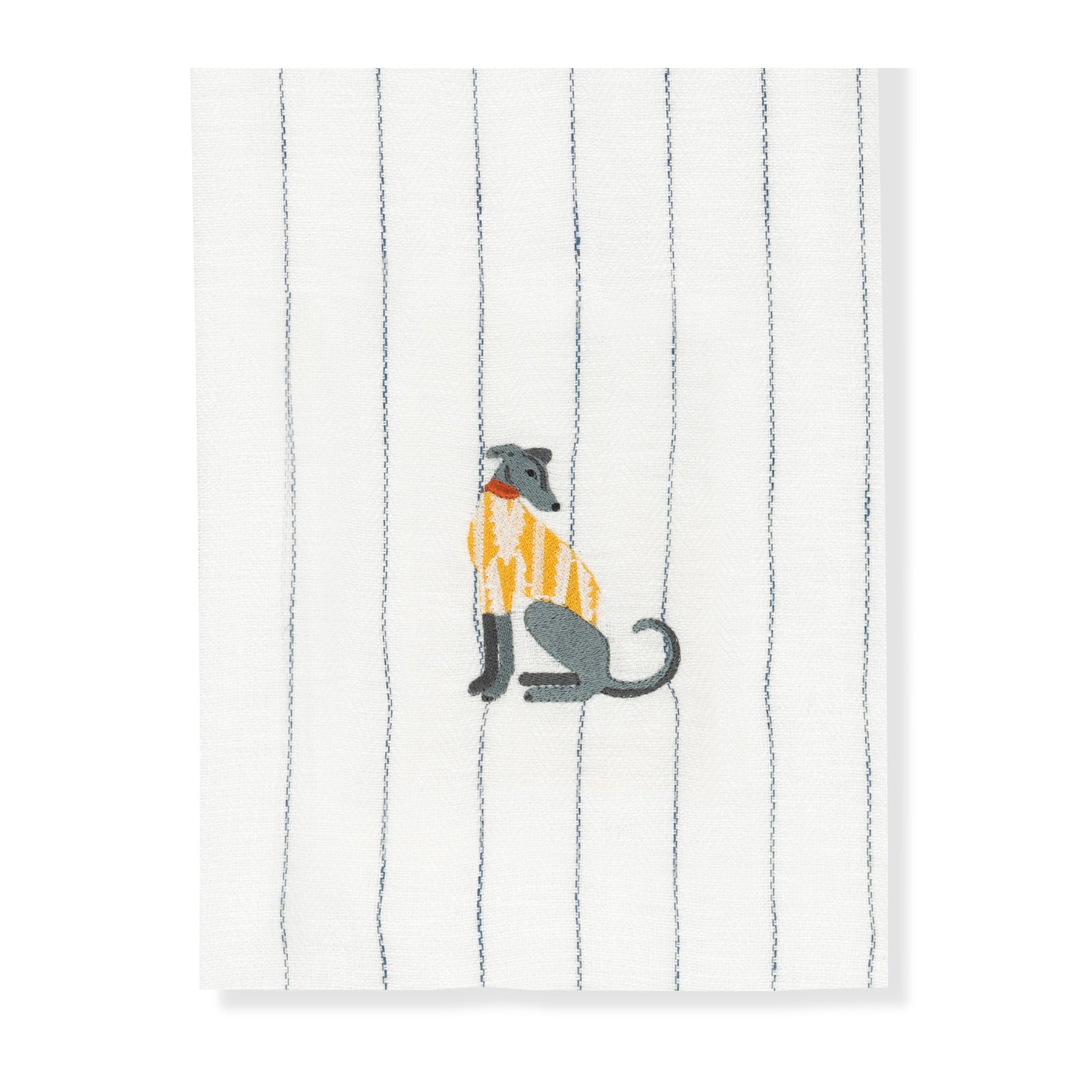 Kitchen Towel with Lurcher Embroidery