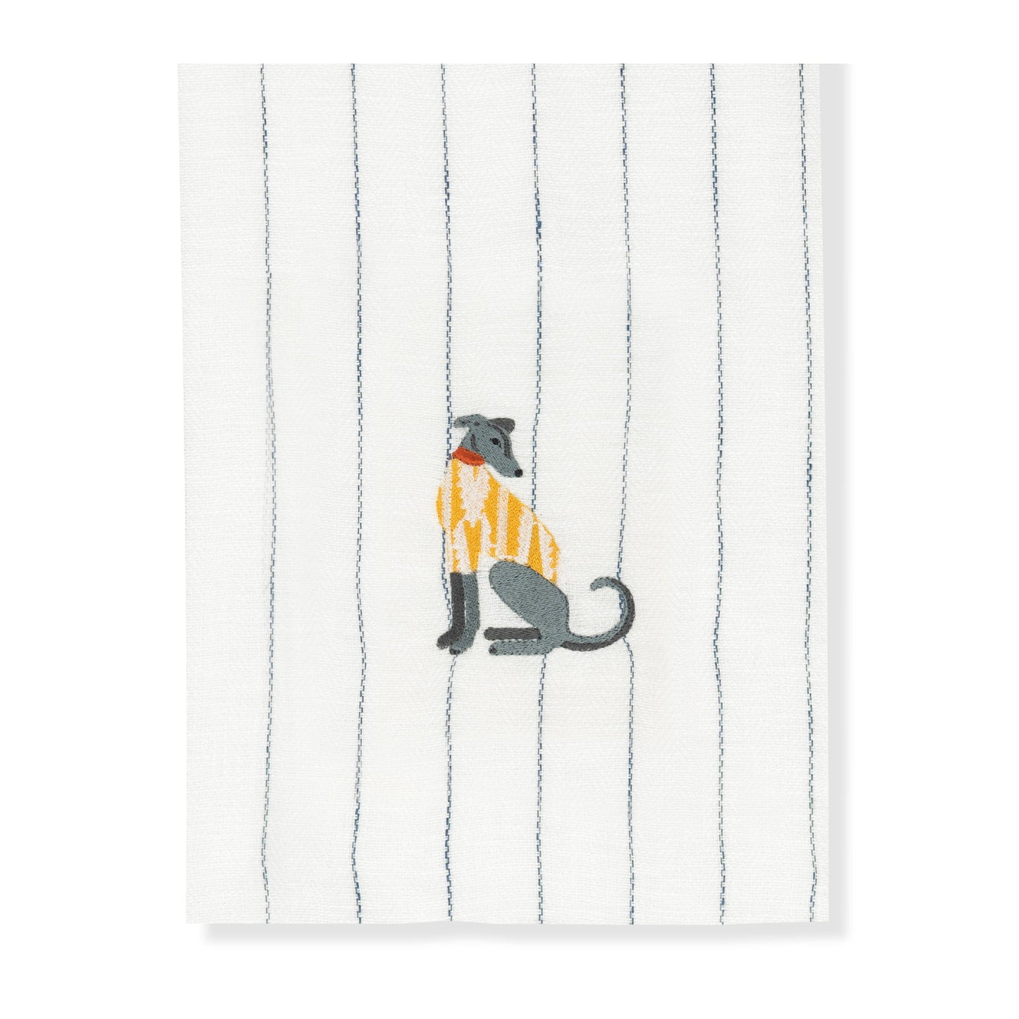 Kitchen Towel with Lurcher Embroidery