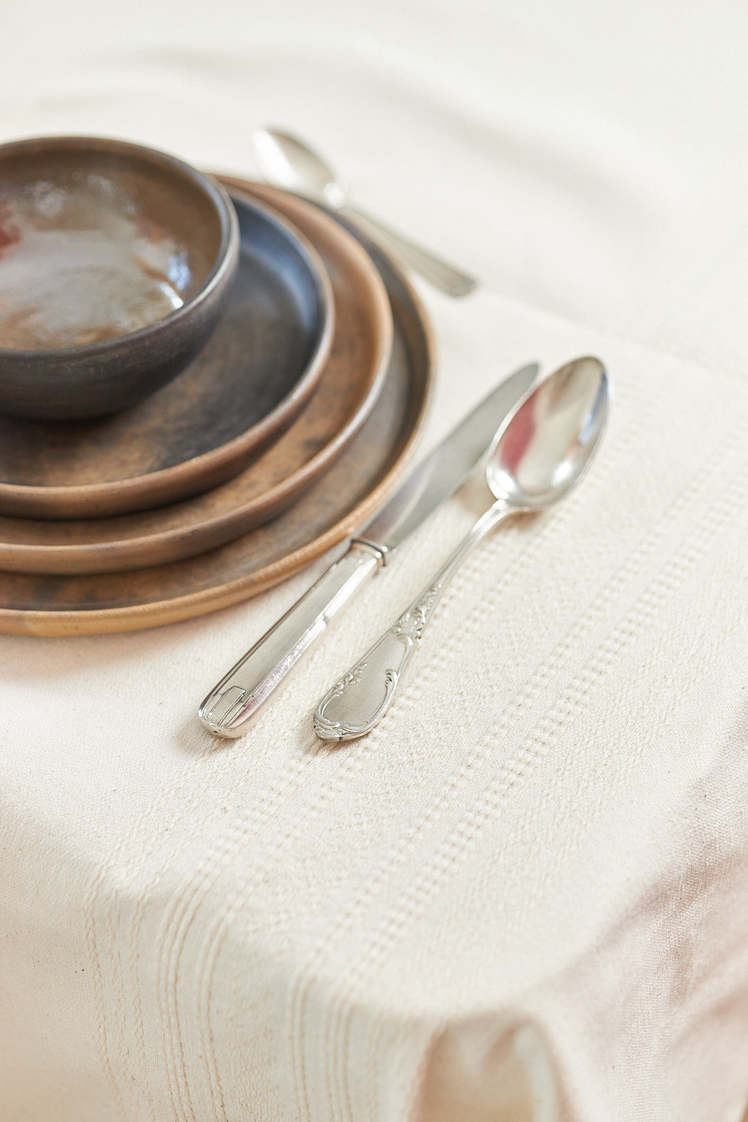 Beige Trama - Tablecloth