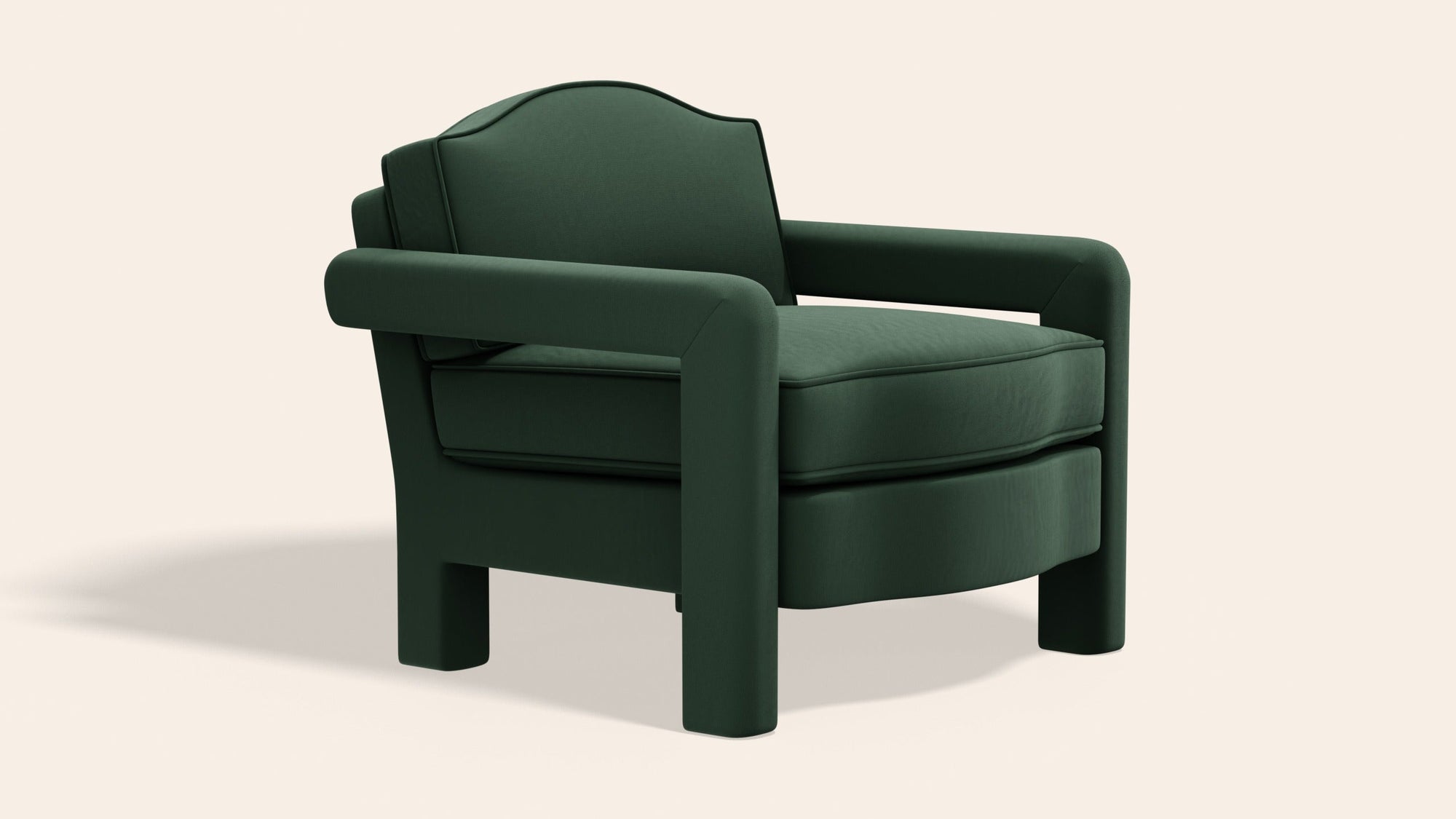Elio Armchair, Olive Linen