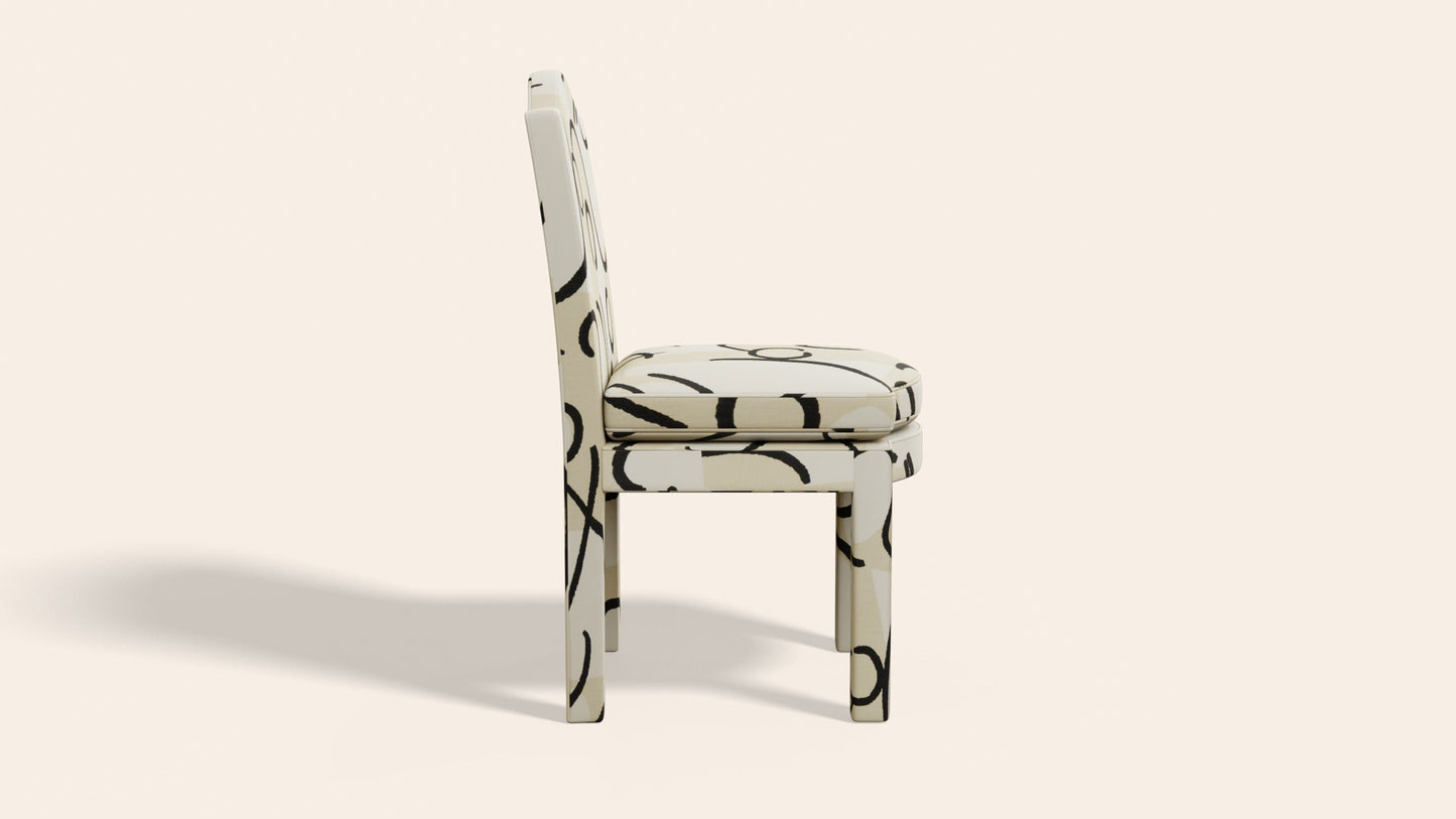 Pair of Leo Dining Chairs, Coconut