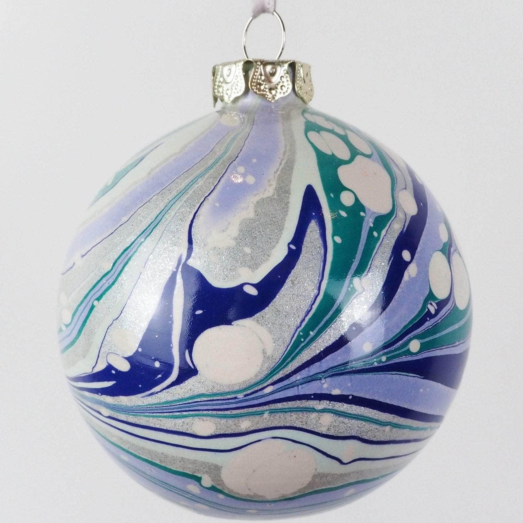 Large Glacier Marbled Bauble
