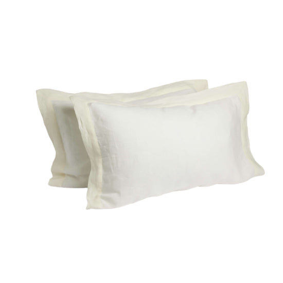Linen Pillowcases - Classic White