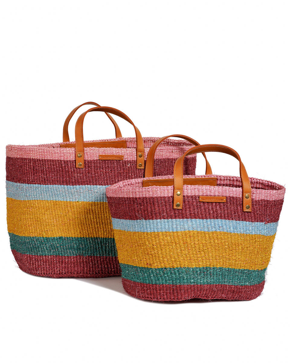 HEKA: Bold Striped Sisal Shopper