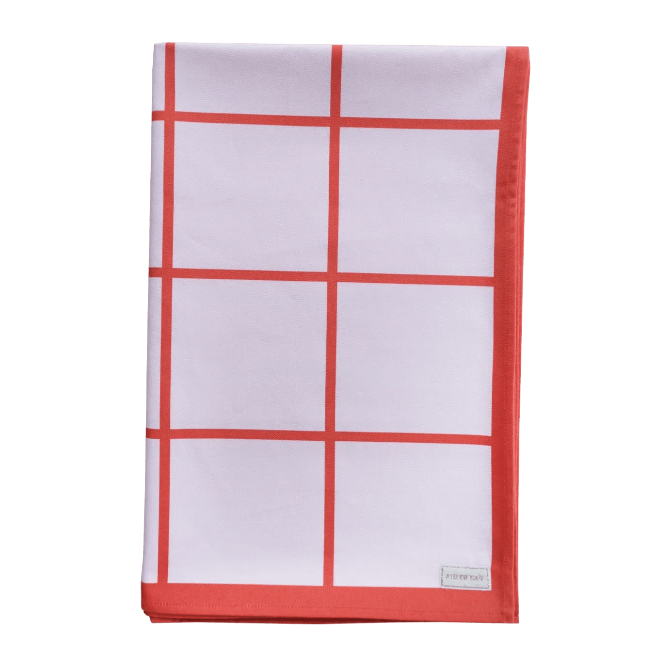 Marzipan Check Berry & Rose Tablecloth