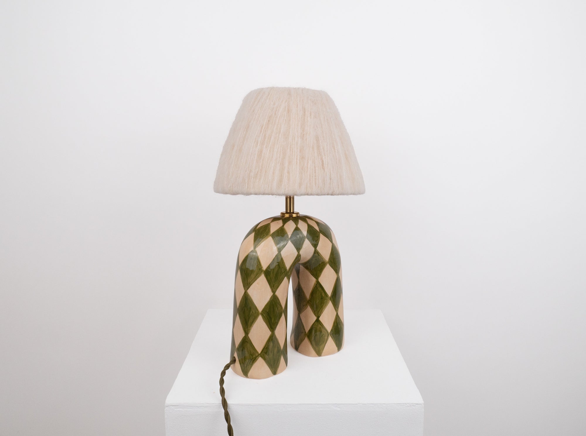 'You' Table Lamp - Green Diamond