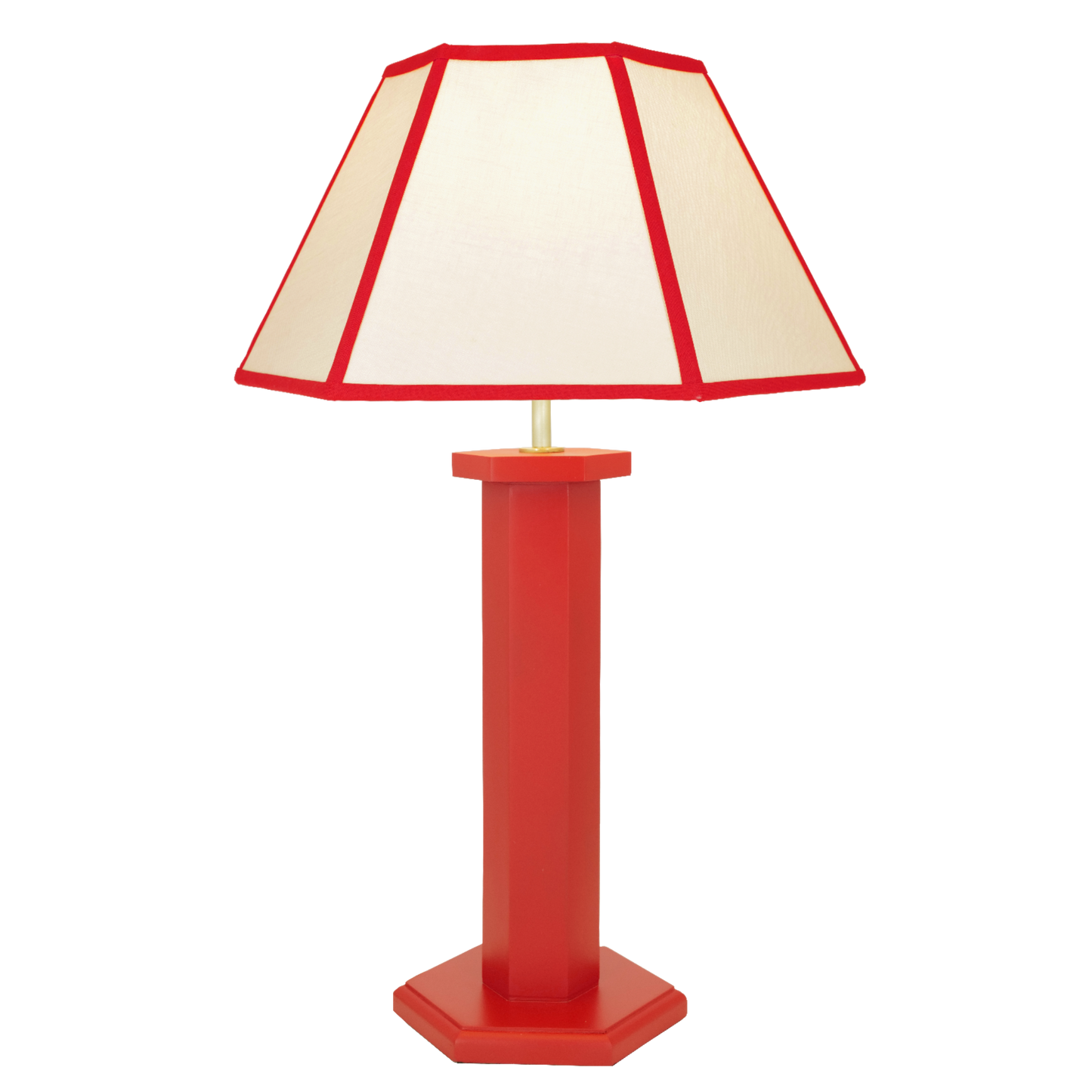 Hexagon Table Lamp - August Red (US)