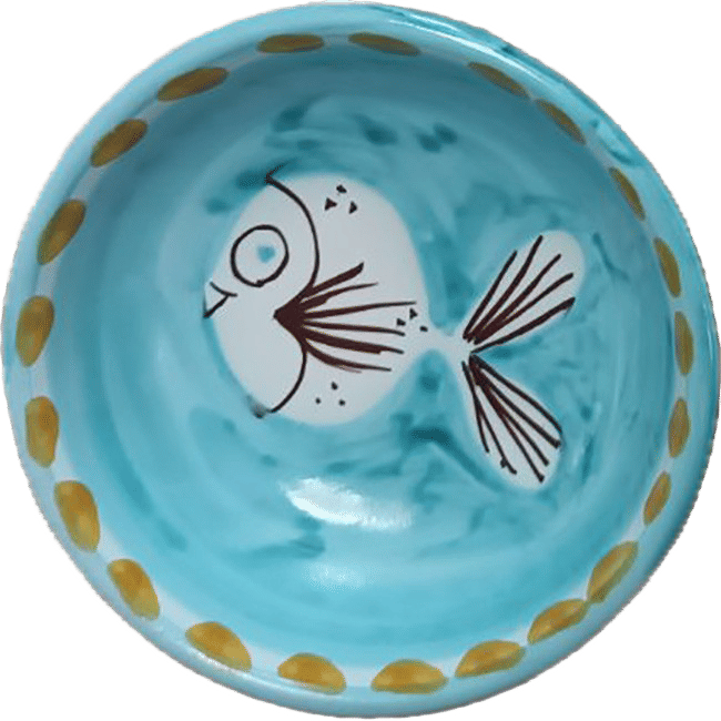 Amalfi Bowl 11 cm – Green Fish