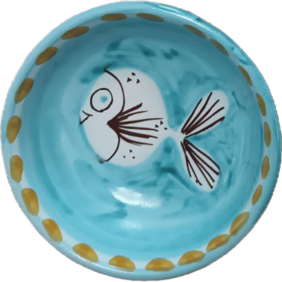 Amalfi Bowl 11 cm – Green Fish