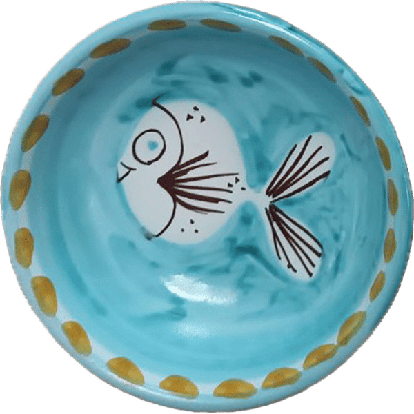 Amalfi Bowl 11 cm – Green Fish