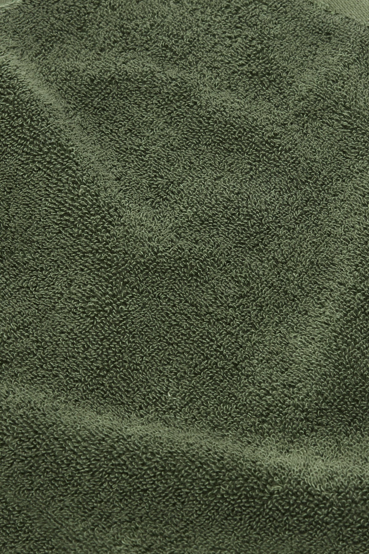 Organic Cotton Face Towel - Forest Green
