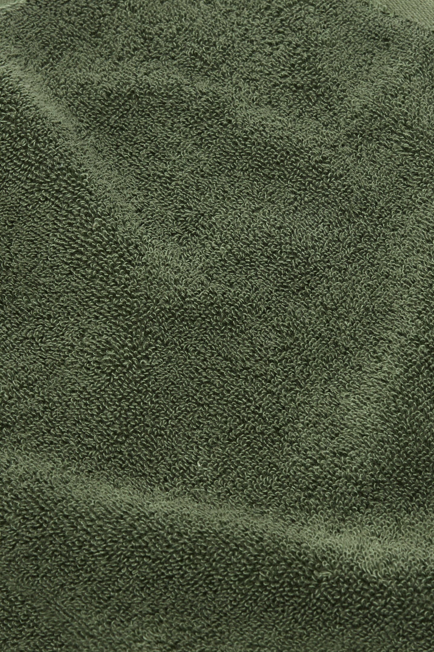 Organic Cotton Face Towel - Forest Green