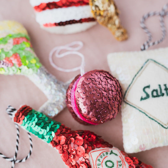 A Marvellous Macaron Sequin Hanging Decoration