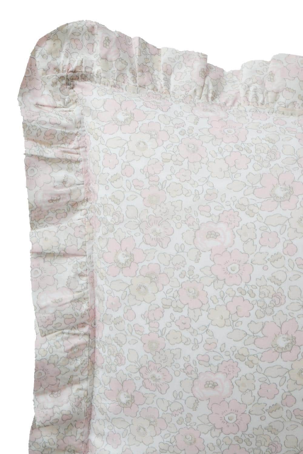 Ruffle Cushion made with Liberty Fabric BETSY LACE