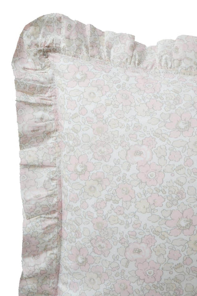 Ruffle Cushion made with Liberty Fabric BETSY LACE