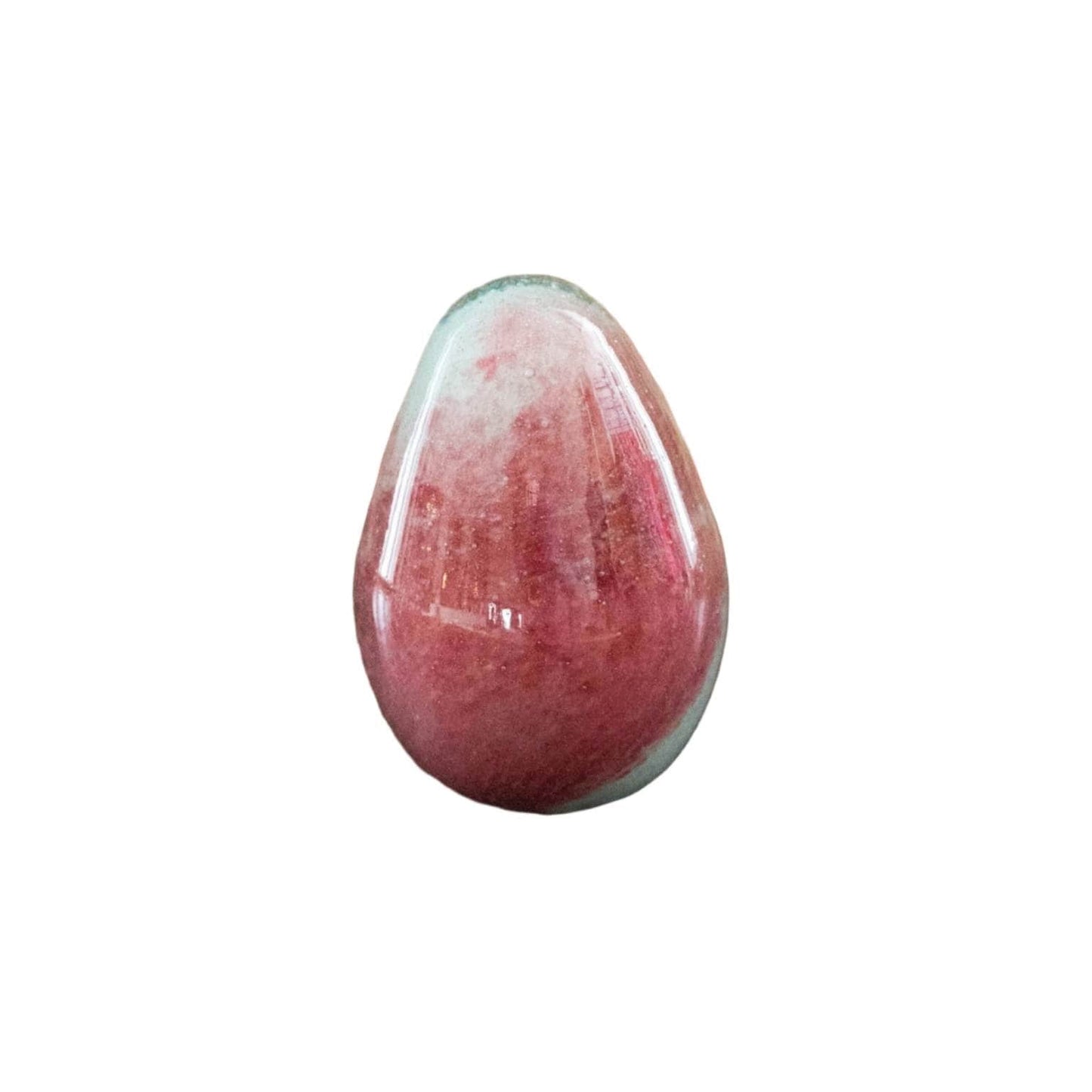 Anthologist Glass Easter Egg, Pink and Red, Small