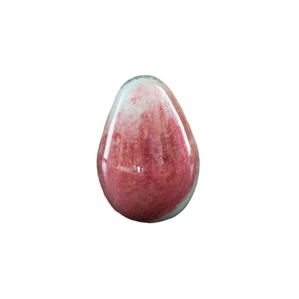 Anthologist Glass Easter Egg, Pink and Red, Small