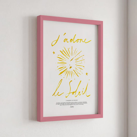 J'adore Le Soleil Print (Brushstroke Yellow)