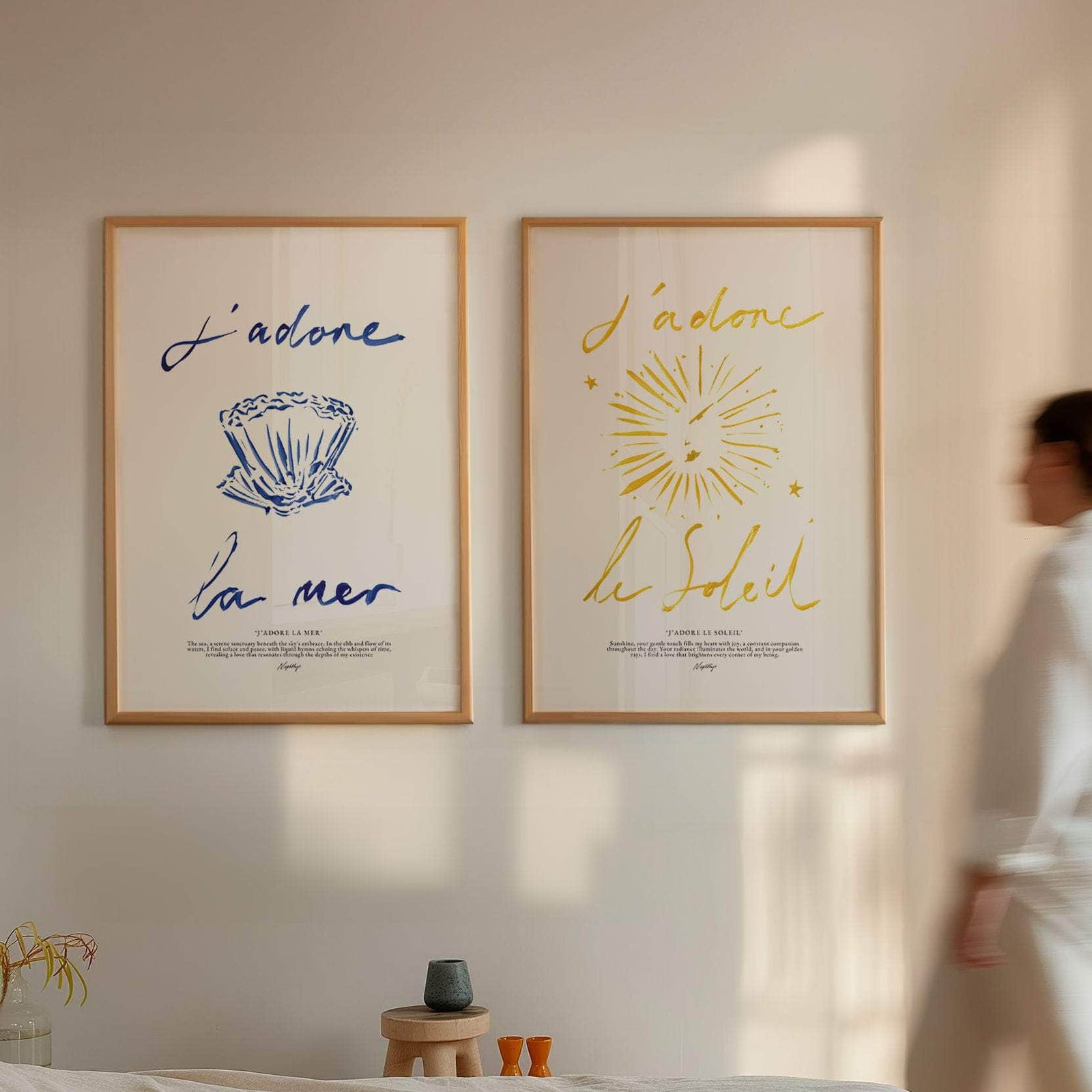 J'adore Le Soleil Print (Brushstroke Yellow)