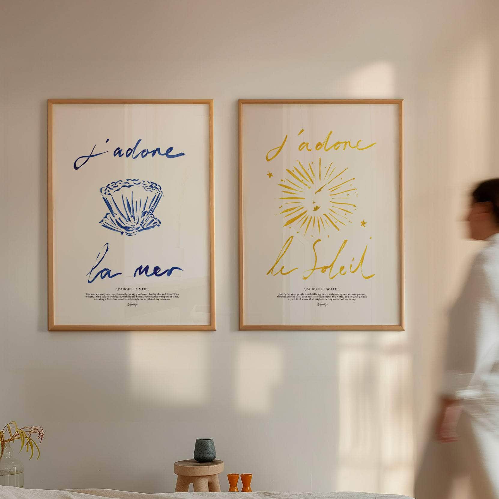 J'adore Le Soleil Print (Brushstroke Yellow)