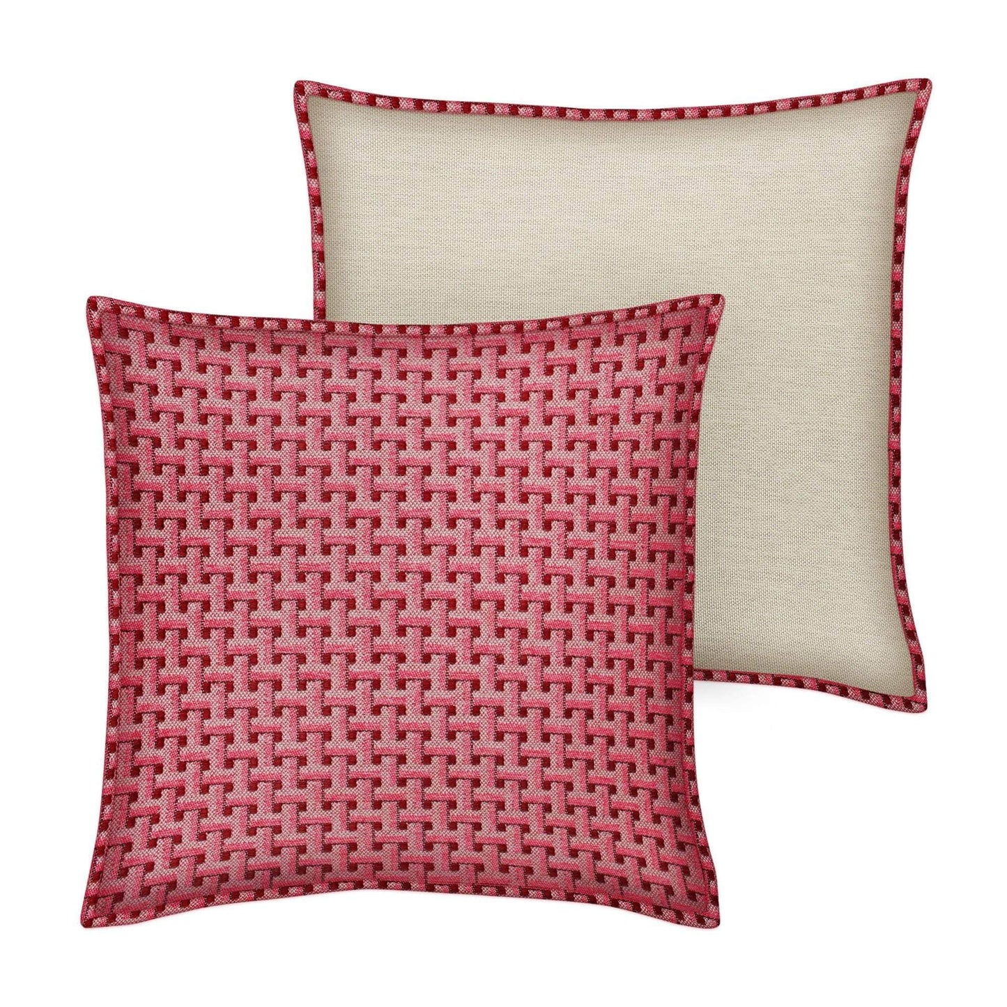 Cushion Janis Bordeaux & Pink