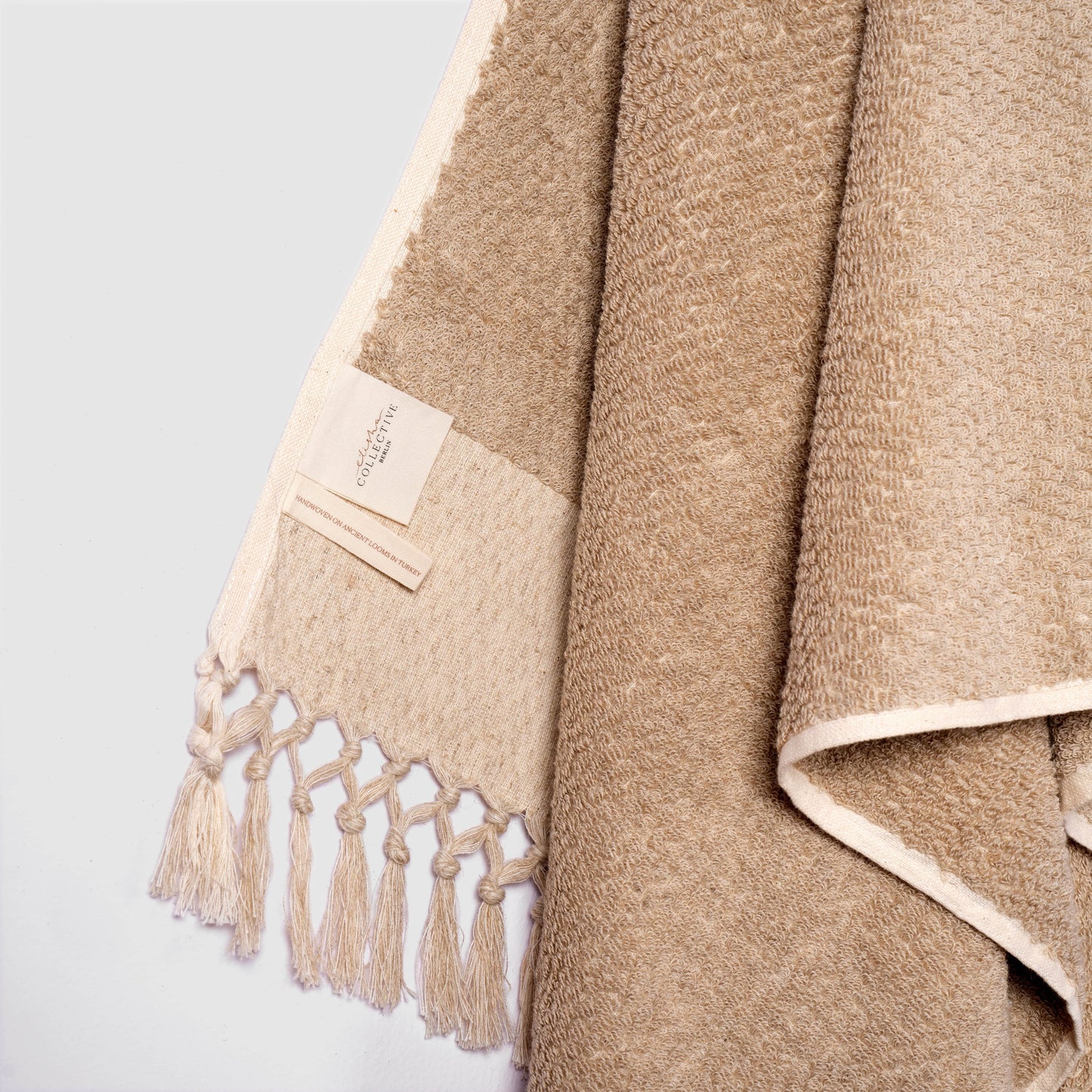 Plush and Bare Linen Hand Towel