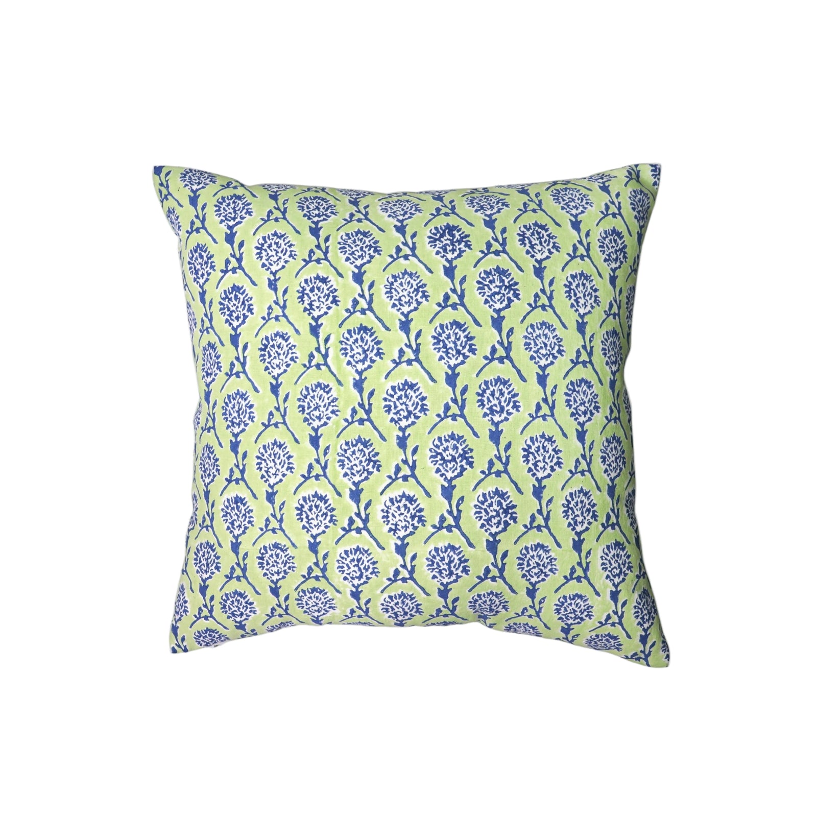 Nikhar Pure Linen Throw Pillow Cover - Lily Green