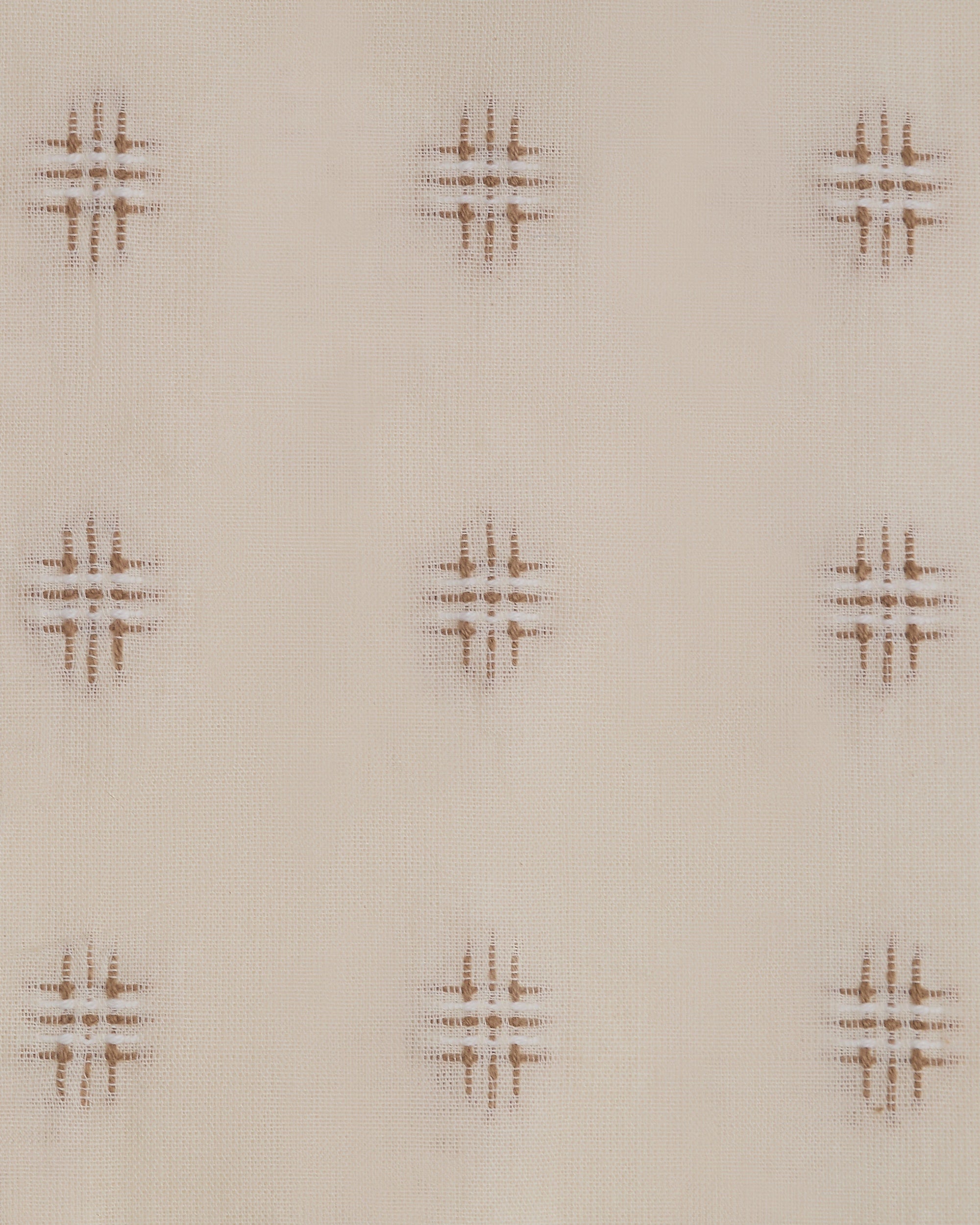 The Embroidered Cotton in Chestnut