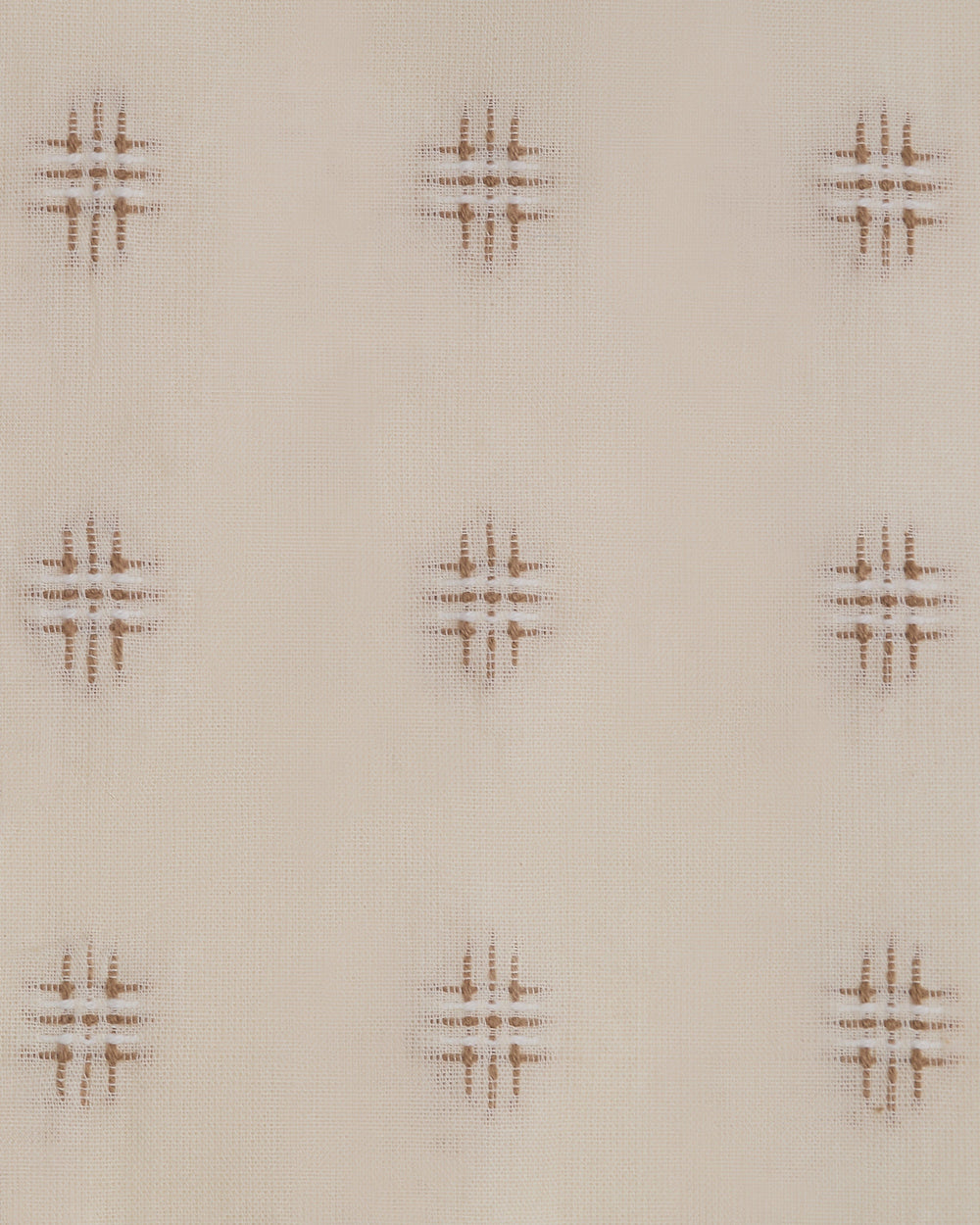 The Embroidered Cotton in Chestnut