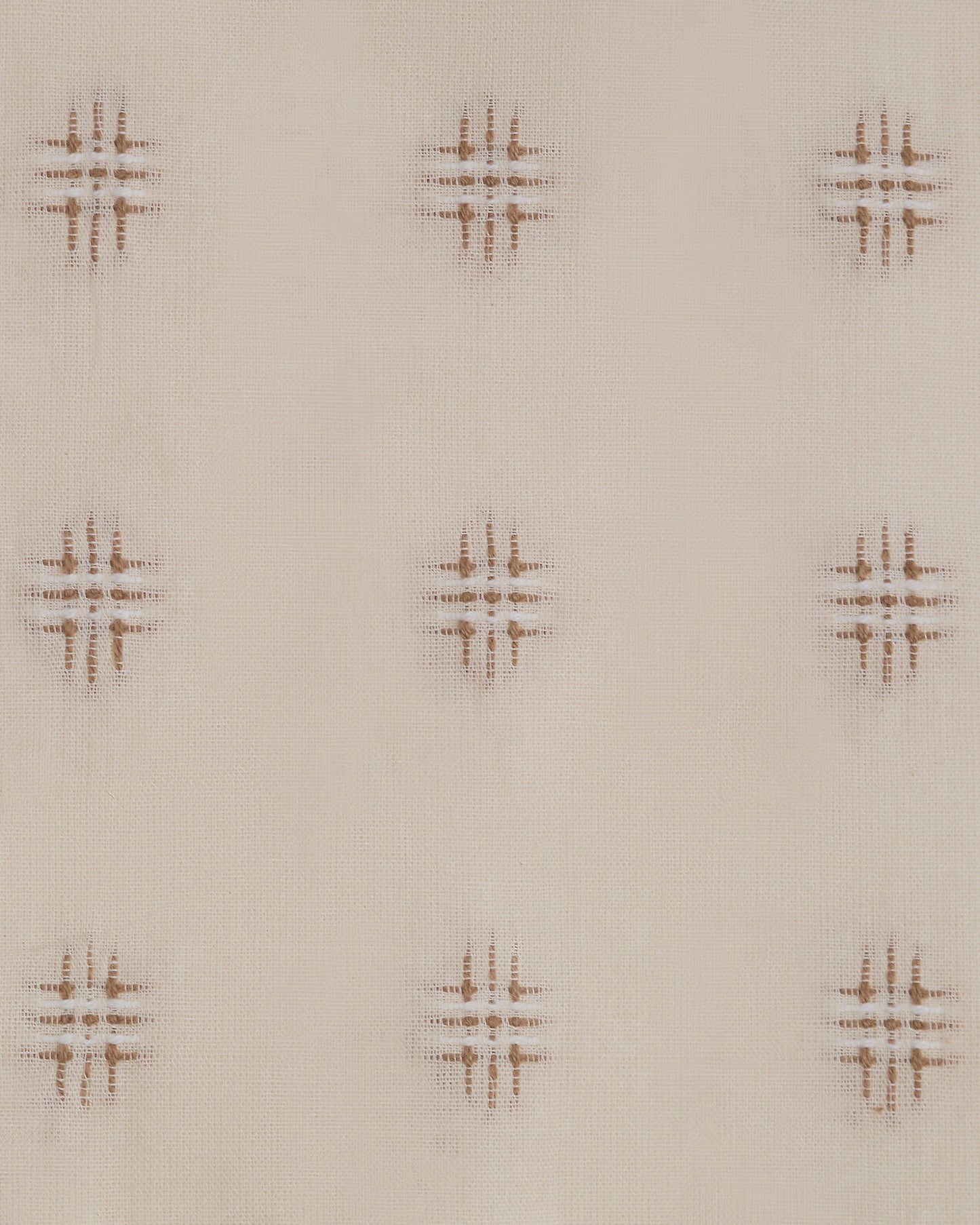 The Embroidered Cotton in Chestnut