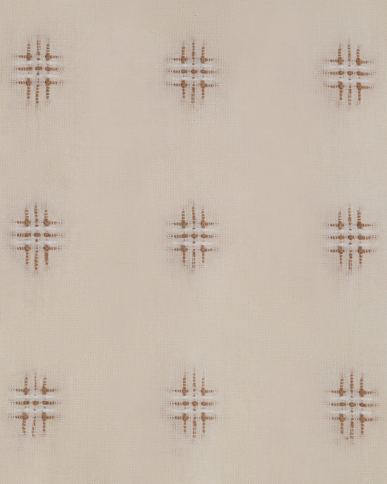 The Embroidered Cotton in Chestnut