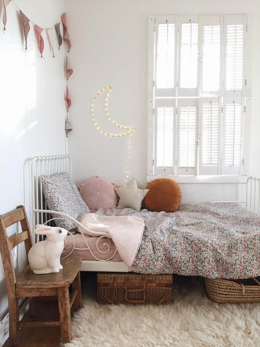 Pillowcase Made With Liberty Fabric Betsy Grey